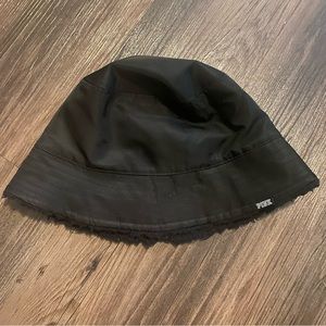 PINK reversible sherpa bucket hat